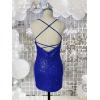 imageSequin Tight Homecoming Dresses Short Spaghetti Straps Mermaid Prom Dress for Teens Cocktail Sparkly Mini DressRoyal Blue