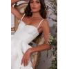 imageTiered Satin Homecoming Dresses 2025 Embroidery Short Prom Dress Spaghetti Strap Party DressWine Red