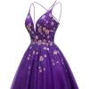 imageTulle Homecoming Dresses for Teens Sparkly Short Prom Dresses Spaghetti Strap Plus Size Formal DressOlive