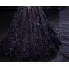 imageFeather Sequin Prom Dresses 2025 Plus Size Ball Gown Sparkly Off Shoulder Quinceanera Dresses for Women FormalPeacock