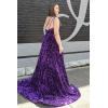 imageOne Shoulder Sequin Prom Dresses for Women Aline Plus Size Ball Gown Sparkly Formal Evening GownsChampagne