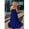 imageOne Shoulder Sequin Prom Dresses for Women Aline Plus Size Ball Gown Sparkly Formal Evening GownsHot Pink