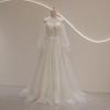 imagePuffy Sleeve Tulle Prom Dresses Off The Shoulder Ball Gown Sweetheart A Line Formal Evening GownsSky Blue