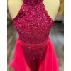 imageRomper Jumpsuits Pageant Gowns Halter Kids Party Prom Ball Gowns Formal DressesAqua