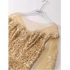 imageSparkly Sequin Prom Dreses Long Sleeve Formal Dresses with Cape Mermaid Evening Gala Dress for WomenAqua