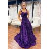 imagehomdor Sequin Prom Dresses Long A Line Ball Gowns for Women Sparkly Spaghetti Straps Formal DressGreen
