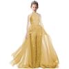 imageRomper Jumpsuits Pageant Gowns Halter Kids Party Prom Ball Gowns Formal DressesGold