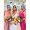 imageChiffon One Shoulder Bridesmaid Dresses with Slit ALine Long Formal Party Dress with PocketsEucalyptus