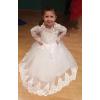 imageLong Sleeves Ball Gown Lace Pagent Flower Girl Dress for Wedding Party Dresses Kids Princess Communion DressIvory