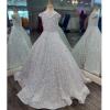 imageOff Shoulder Sequin Flower Girl Dresses for Wedding Sparkly Pageant Dresses Ball Gown Princess Kids Toddler DressAqua