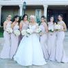 imageOne Shoulder Satin Bridesmaid Dresses Mermaid Prom Dress Long Bodycon Formal Wedding Dress for WomenBlack