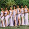 imageOne Shoulder Satin Bridesmaid Dresses Mermaid Prom Dress Long Bodycon Formal Wedding Dress for WomenMint Green