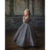 imageSequin Flower Girl Dresses for Wedding Off Shoulder Sparkly Pageant Dress for Girls Ball Gown Kids DressSky Blue