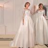 imageLong Sleeve Lace Wedding Dresses for Bride Satin Ball Gowns Simple V Neck Bridal Gowns for WomenQwhite