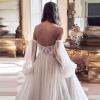 imageLong Sleeve Wedding Dress Plus Size Prom Dress 2024 Tulle Ball Gown Princess Formal Evening Gowns for WomenDesert Rose