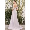 imageOne Shoulder Appliques Bridesmaid Dresses Mermaid Prom Dress with Slit Satin Formal Gown for WeddingLilac