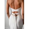 imageSimple Boho Wedding Dresses for Bride 2024 Mermaid Lace Spaghetti Straps V Neck Beach Bridal GownsCivory