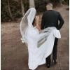 imageSimple Boho Wedding Dresses for Bride 2024 Mermaid Lace Spaghetti Straps V Neck Beach Bridal GownsFwhite
