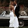 imageSimple Boho Wedding Dresses for Bride 2024 Mermaid Lace Spaghetti Straps V Neck Beach Bridal GownsFwhite