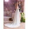 imageSimple Boho Wedding Dresses for Bride 2024 Mermaid Lace Spaghetti Straps V Neck Beach Bridal GownsMwhite
