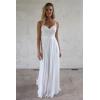 imageSimple Boho Wedding Dresses for Bride 2024 Mermaid Lace Spaghetti Straps V Neck Beach Bridal GownsOwhite