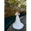 imageSimple Boho Wedding Dresses for Bride 2024 Mermaid Lace Spaghetti Straps V Neck Beach Bridal GownsSwhite