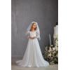 imageTulle First Communion Dress Long Sleeve Glitter Flower Girl Dress Puffy Ball Pageant GownLavender