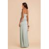imageWomens Spaghetti Straps Bridesmaid Dresses Long with Slit Cowl Neck Mermaid Pleated Formal Evening DressesDusty Pink