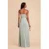 imageWomens Spaghetti Straps Bridesmaid Dresses Long with Slit Cowl Neck Mermaid Pleated Formal Evening DressesDusty Pink