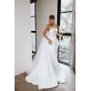 imagehomdor Strapless Prom Dresses Long Ball Gown Satin Wedding Dress for Bride A Line Formal Evening Party Gowns with SlitFuchsia