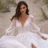 imageLong Sleeve Tulle Prom Dresses Long Lace Applique Ball Gown 2025 A Line Wedding Evening Party GownsBlack
