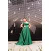 imageOff Shoulder Satin Prom Dresses Ball Gown Plus Size Formal Dresses for Women Wedding Dress with SlitPlum