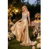 image:imageSatin Crystal Prom Dresses 2026 Long Mermaid Beaded Formal Dresses Corset Pleated Evening Dress with SlitGrape