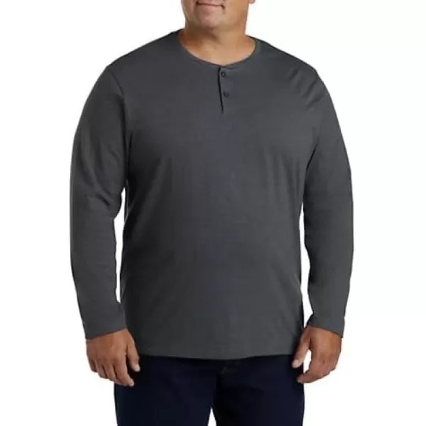 DXL Big + Tall Essentials Men's Big and Tall Long-Sleeve Henley Shirt