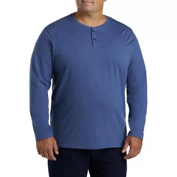 DXL Big + Tall Essentials Men's Big and Tall Long-Sleeve Henley Shirt