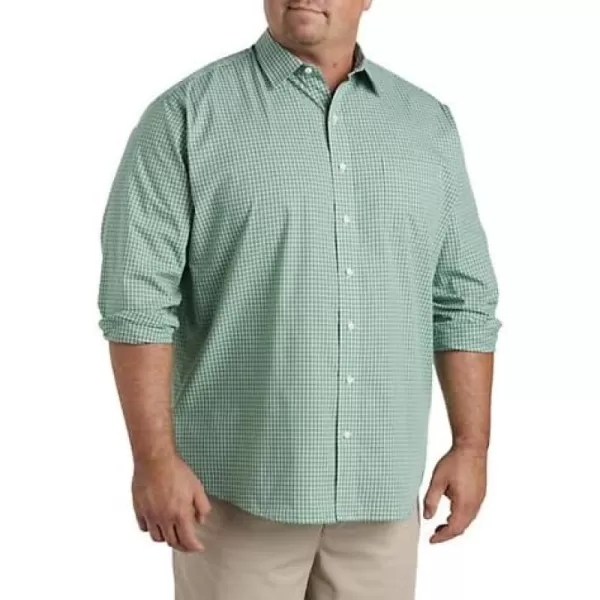 DXL Big + Tall Essentials Men's Big and Tall Plaid Sport Shirt