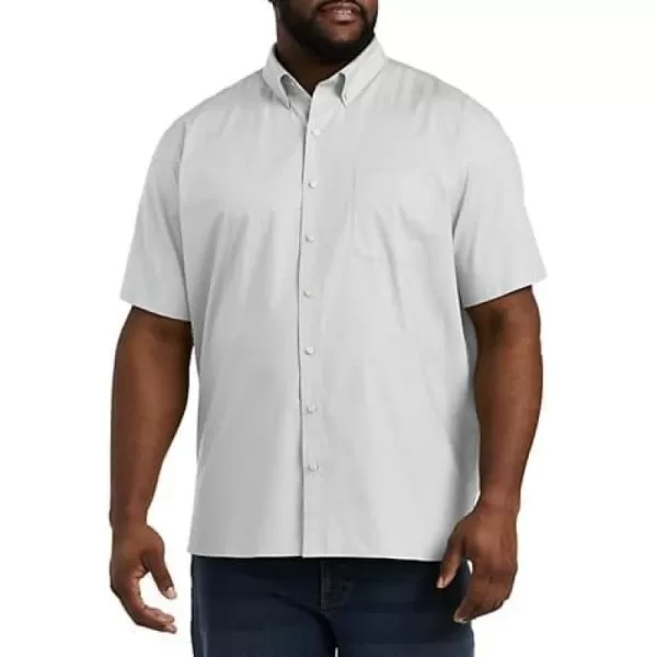 DXL Big + Tall Essentials Men's Big and Tall Poplin Short-Sleeve Sport Shirt