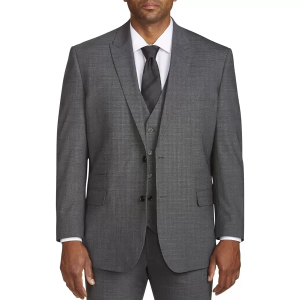 DXL Synrgy Big and Tall Performance Stretch Suit Jacket, Grey