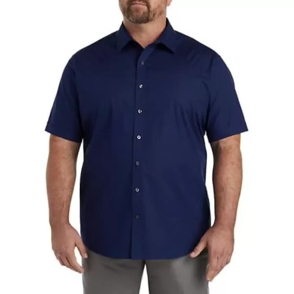 DXL Synrgy Men's Big and Tall Tonal Micro Print Sport Shirt