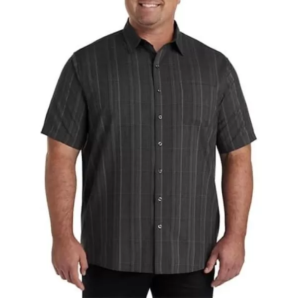 DXL Synrgy Men's Big and Tall Plaid Microfiber Sport Shirt