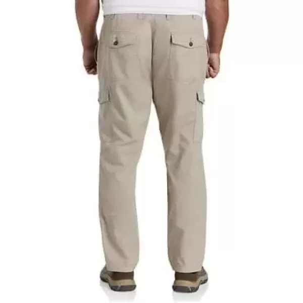 imageDXL Big  Tall Essentials Mens Big and Tall Cargo Pants Khaki 46x30