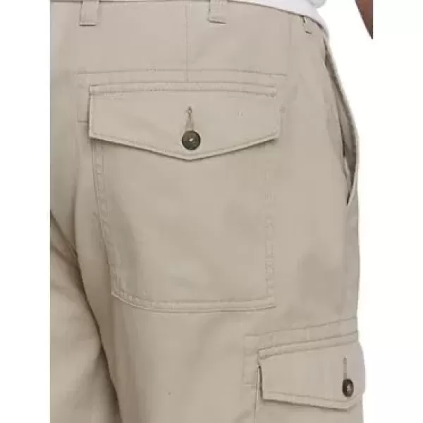 imageDXL Big  Tall Essentials Mens Big and Tall Cargo Pants Khaki 46x30