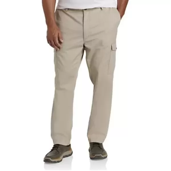 imageDXL Big  Tall Essentials Mens Big and Tall Cargo Pants Khaki 46x30