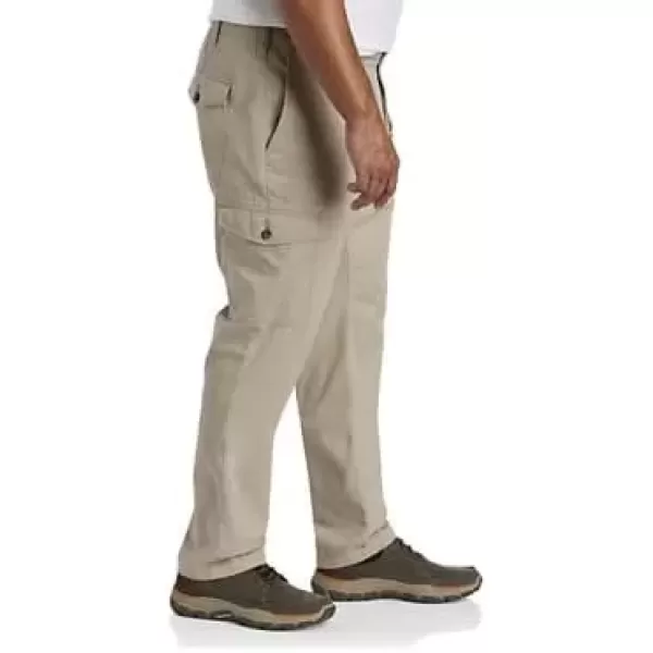 imageDXL Big  Tall Essentials Mens Big and Tall Cargo Pants Khaki 46x30