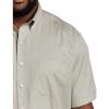 imageDXL Big  Tall Essentials Mens Big and Tall Poplin ShortSleeve Sport ShirtGrey