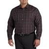 imageDXL Synrgy Mens Big and Tall Check Sport ShirtBlack Grey