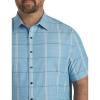 imageDXL Synrgy Mens Big and Tall Large Plaid Sport ShirtBlue Neutral