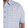 imageDXL Synrgy Mens Big and Tall Large Plaid Sport ShirtNavy Blue