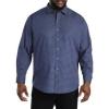 imageDXL Synrgy Mens Big and Tall Medallion Print Sport ShirtBlue