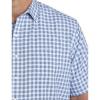 imageDXL Synrgy Mens Big and Tall Microfiber Small Plaid Sport Shirt Blue MultiBlue Multi